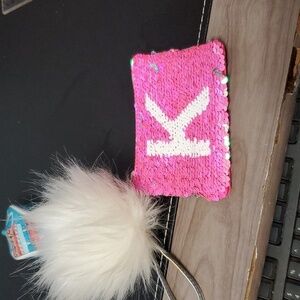 JUSTICE “K” Reversible Sequins Wristlet